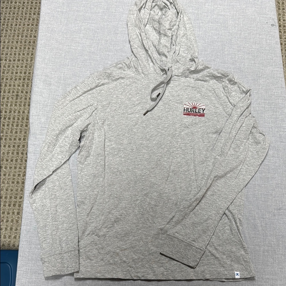 Hurley Gray Pullover Hoodie Sweatshirt